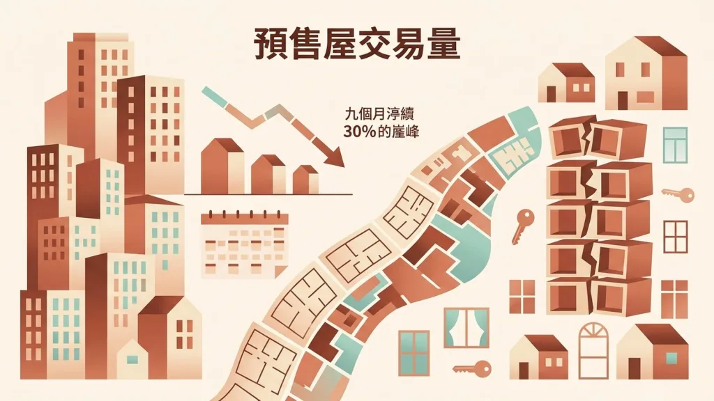 預售屋交易量連9月低迷 8月成交僅高峰3成 各縣市走勢呈兩極化